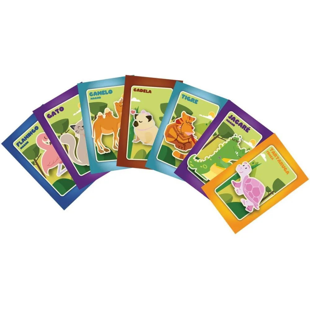 Jogo De Cartas Mico 56 Cartas Pais E Filhos (Unidade) - imagem 4