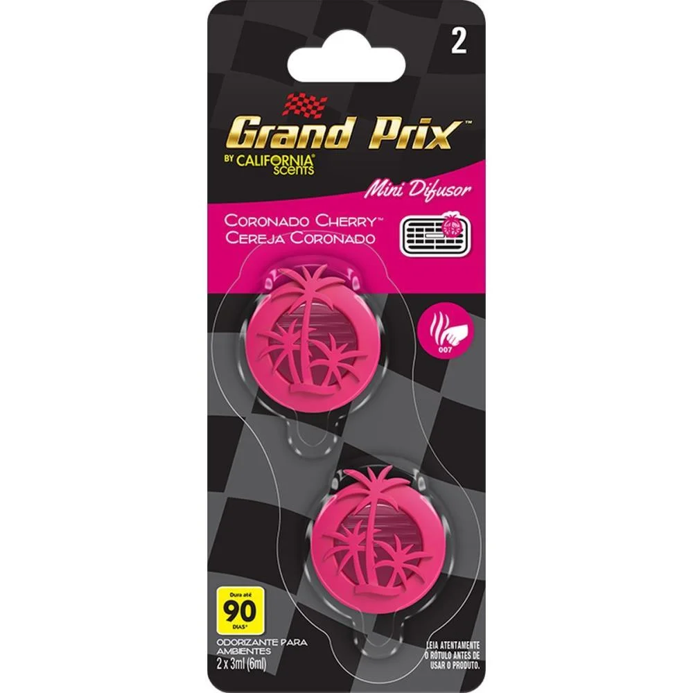 Odorizador Para Carro Mini Difusor Cereja 6Ml Rayovac (Bl.c/02) - imagem 5