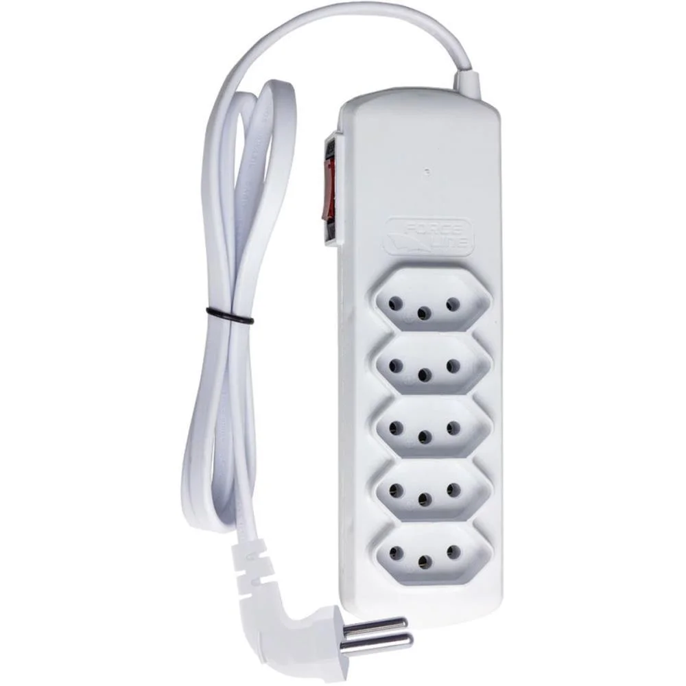 Filtro De Linha 5 Tomadas Slim Plug 90° Biv. B Force Line (Unidade) - imagem 3