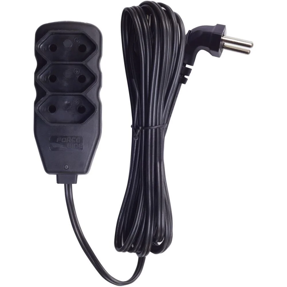 Extensao Eletrica Tripolar 3 Tomadas Plug 90° 3M Force Line (Unidade) - imagem 2