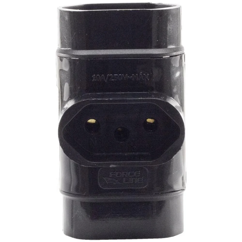Adaptador Para Tomada Benjamim Tripolar Normatizado Force Line (Unidade) - imagem 5
