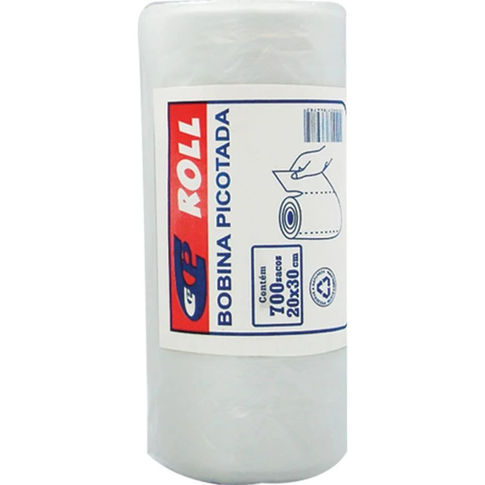 Saco Plastico Em Bobina 20X30 Picotada 500Gr. C/700Un Central Plast (Bobina) - imagem 2