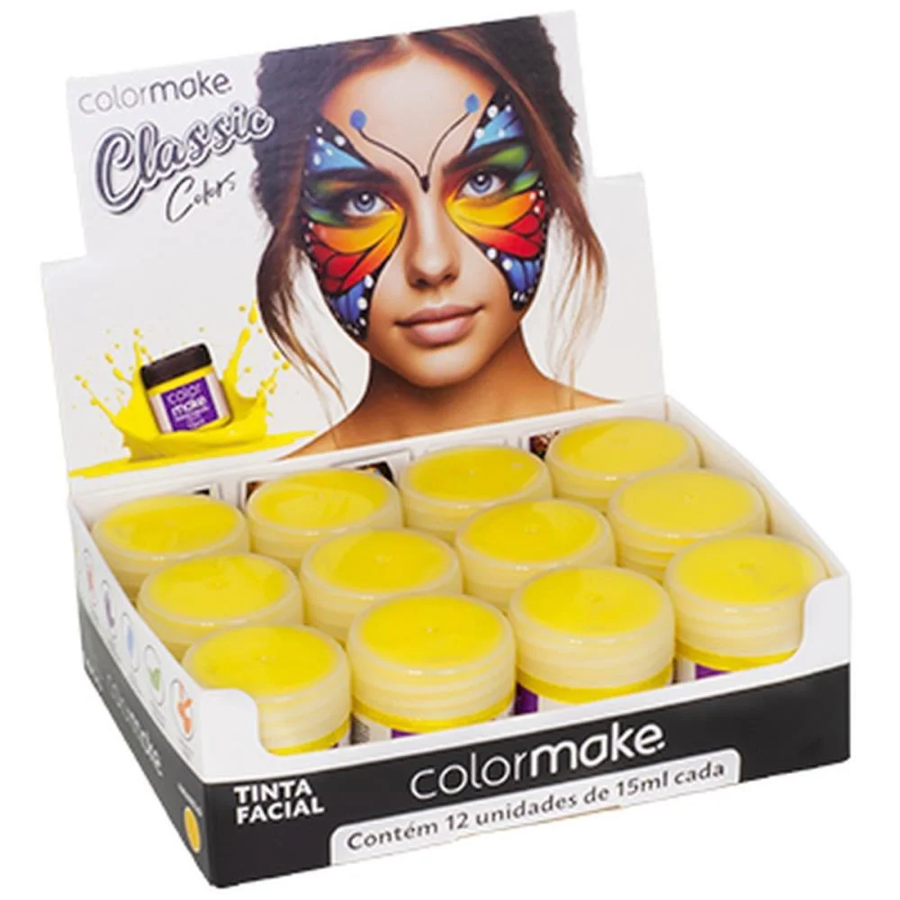 Copa Do Mundo Pintura Facial Liquida15Ml Am. Colormake (Dp.c/12) - imagem 3