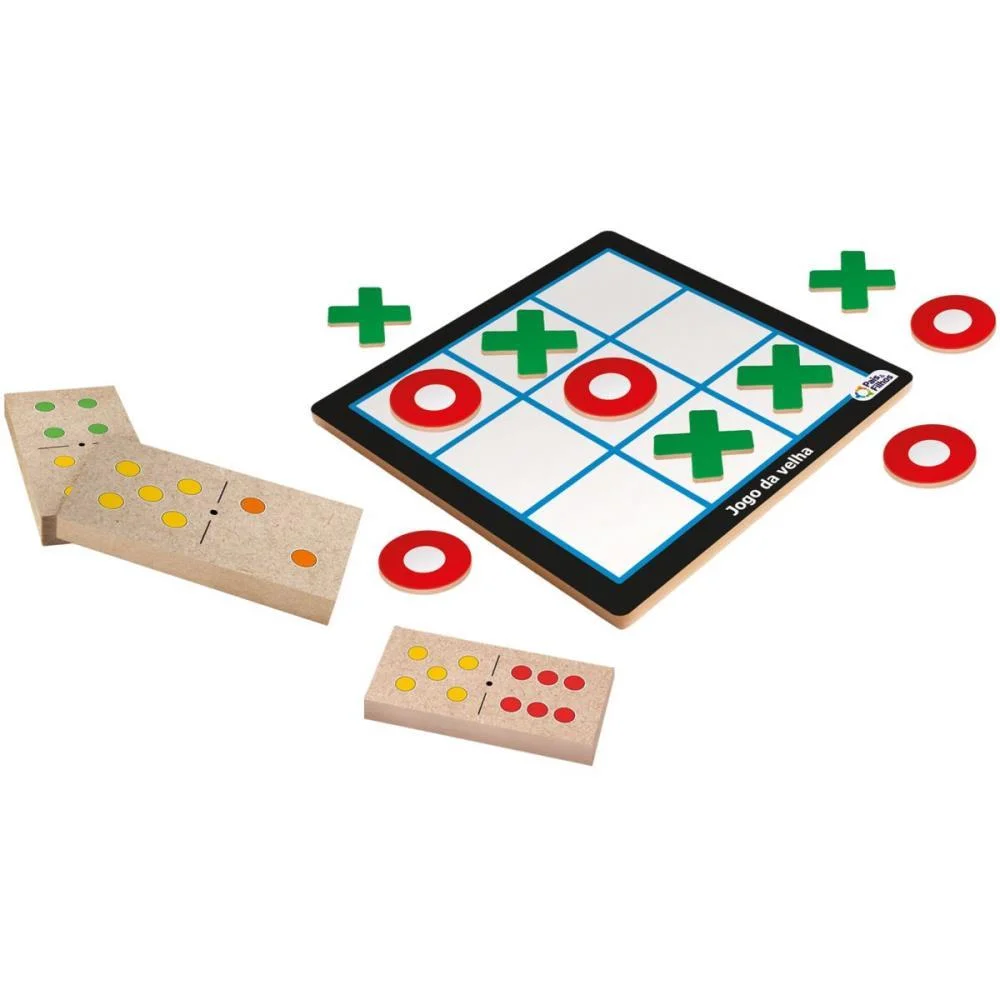Jogo Diverso Jogo Da Velha + Domino Pais E Filhos (Unidade) - imagem 4