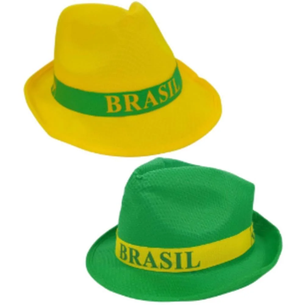 Copa Do Mundo Chapeu Malandrinho Brasil (S) Nyr Festas (Pct.c/06) - imagem 2