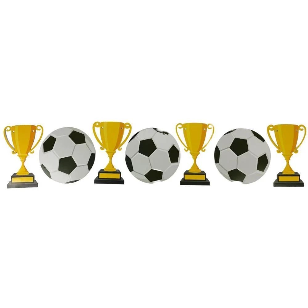 Copa Do Mundo Faixa Decor Trofeu/Bola C/Cord Art Lille (Unidade) - imagem 2