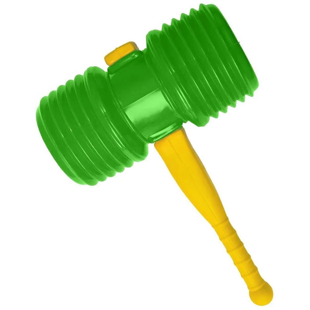 Copa Do Mundo Martelo Sanfona 30Cm Verde/Am. Leplastic (Unidade) - imagem 3