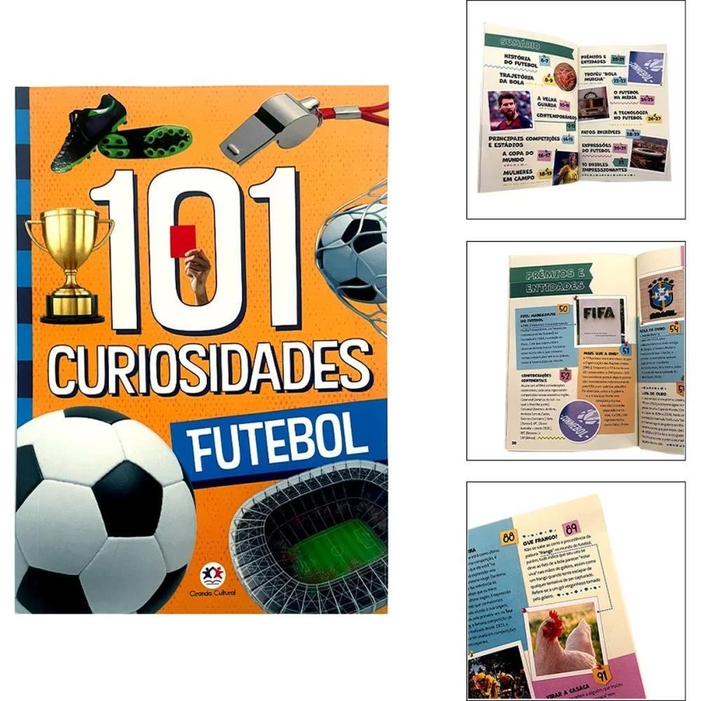 Copa Do Mundo Livro 101 Curiosidades Futebol Magic Kids (Unidade) - imagem 2