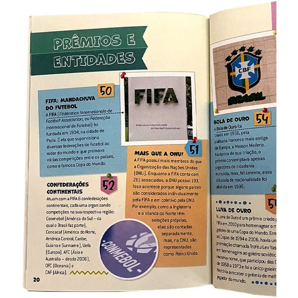 Copa Do Mundo Livro 101 Curiosidades Futebol Magic Kids (Unidade) - imagem 4