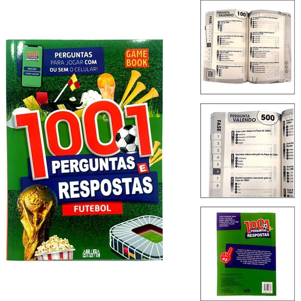 Copa Do Mundo Livro 1001 Perguntas/Respostas Magic Kids (Unidade) - imagem 2