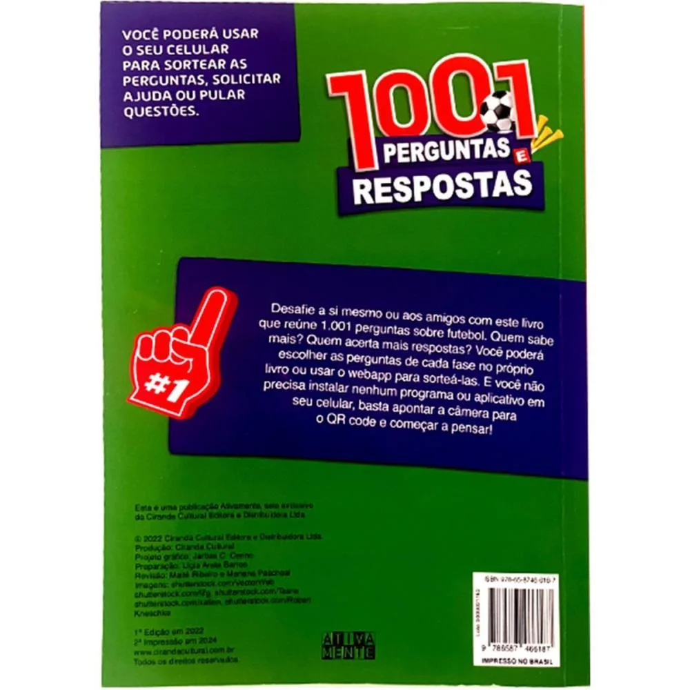 Copa Do Mundo Livro 1001 Perguntas/Respostas Magic Kids (Unidade) - imagem 5