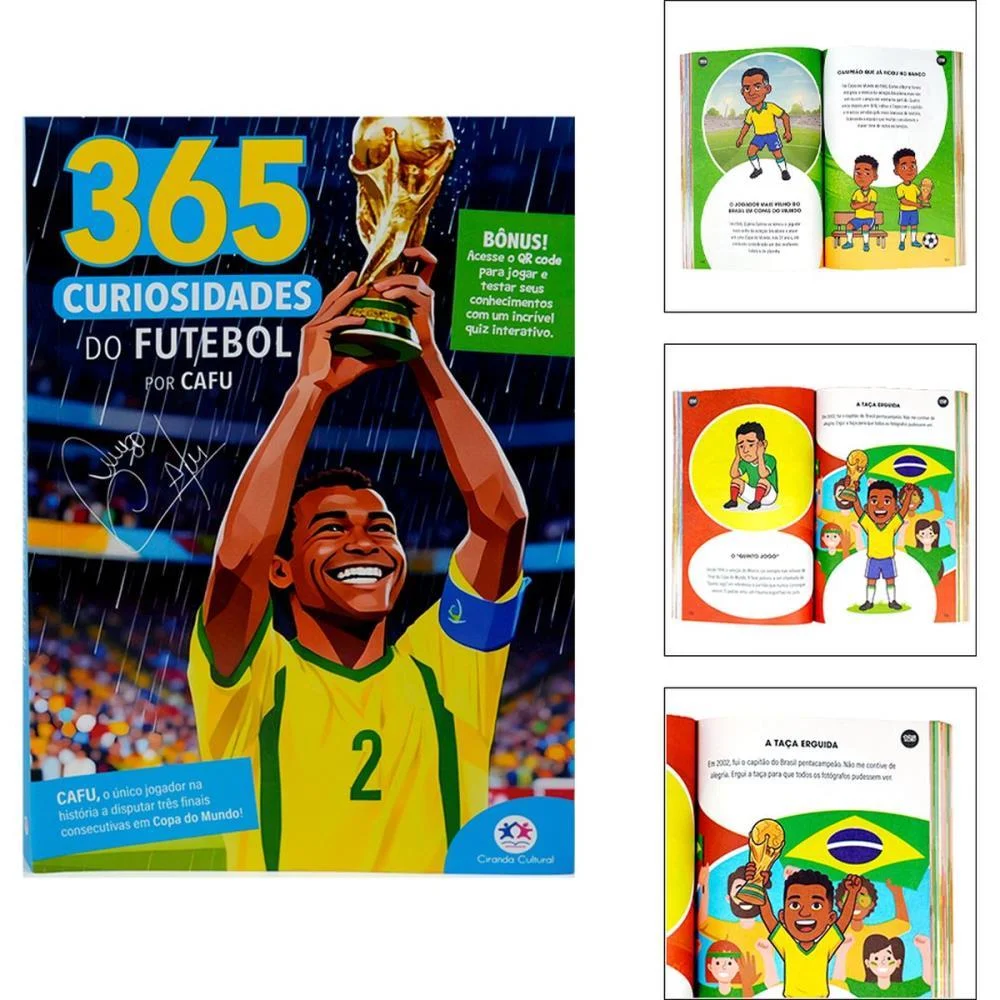 Copa Do Mundo Livro 365 Curiosidades Futebol Magic Kids (Unidade) - imagem 2