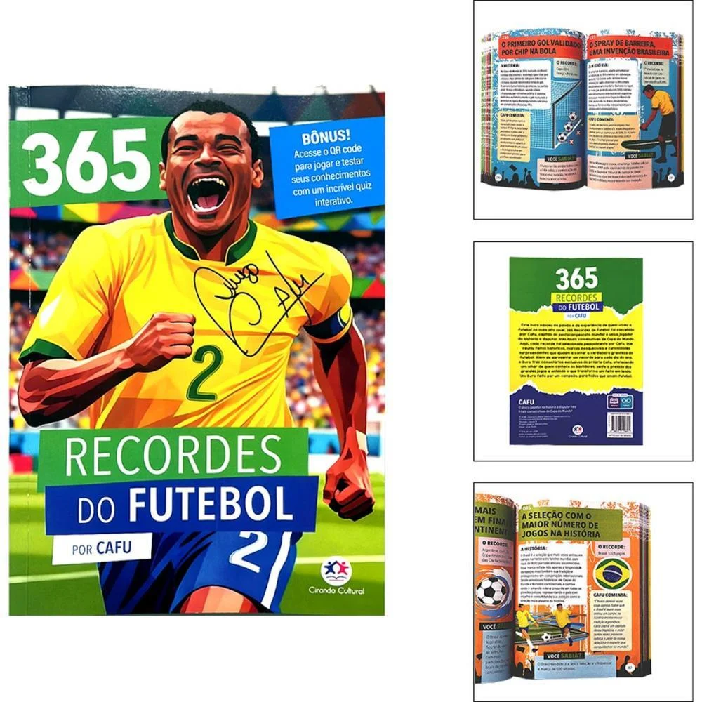Copa Do Mundo Livro 365 Recordes Do Futebol Magic Kids (Unidade) - imagem 2