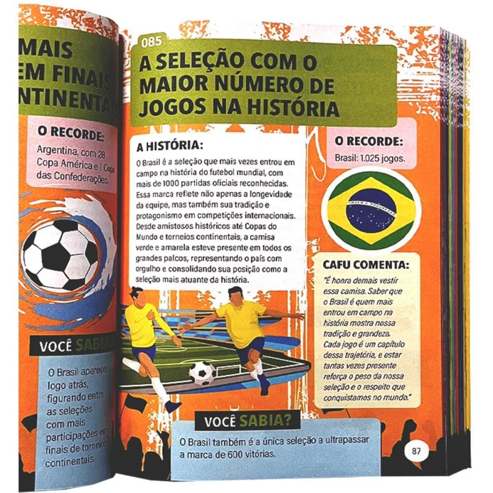 Copa Do Mundo Livro 365 Recordes Do Futebol Magic Kids (Unidade) - imagem 5