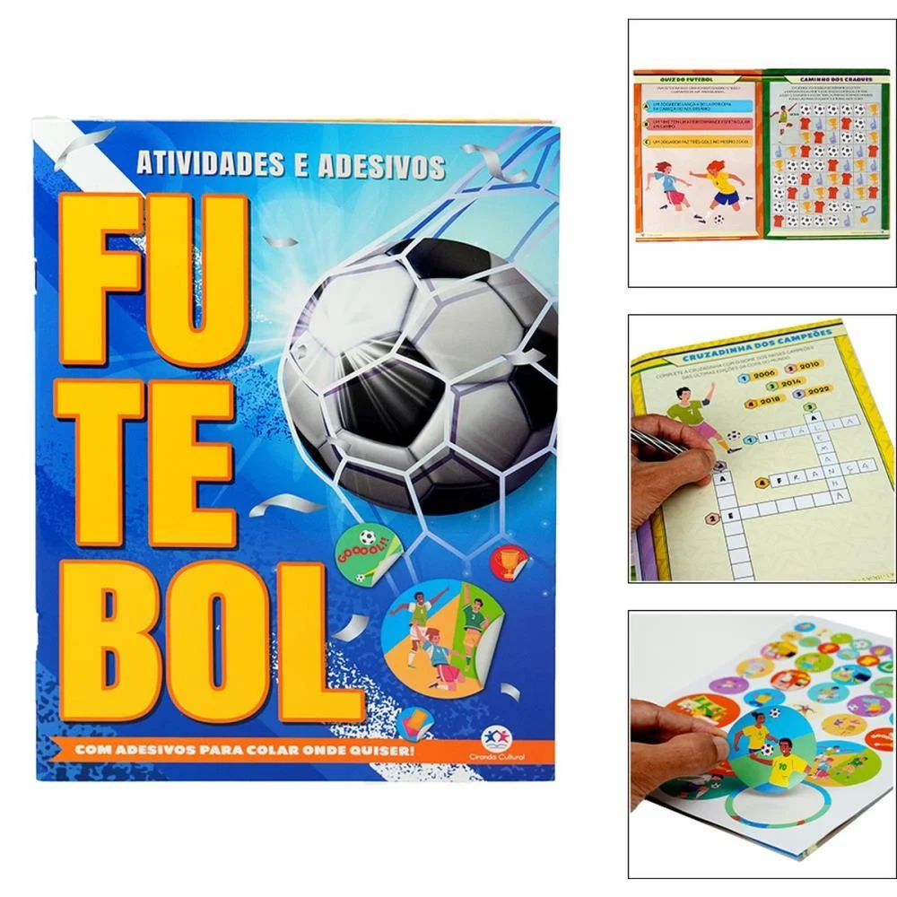 Copa Do Mundo Livro Futebol Ativid./Adesivos Magic Kids (Unidade) - imagem 6
