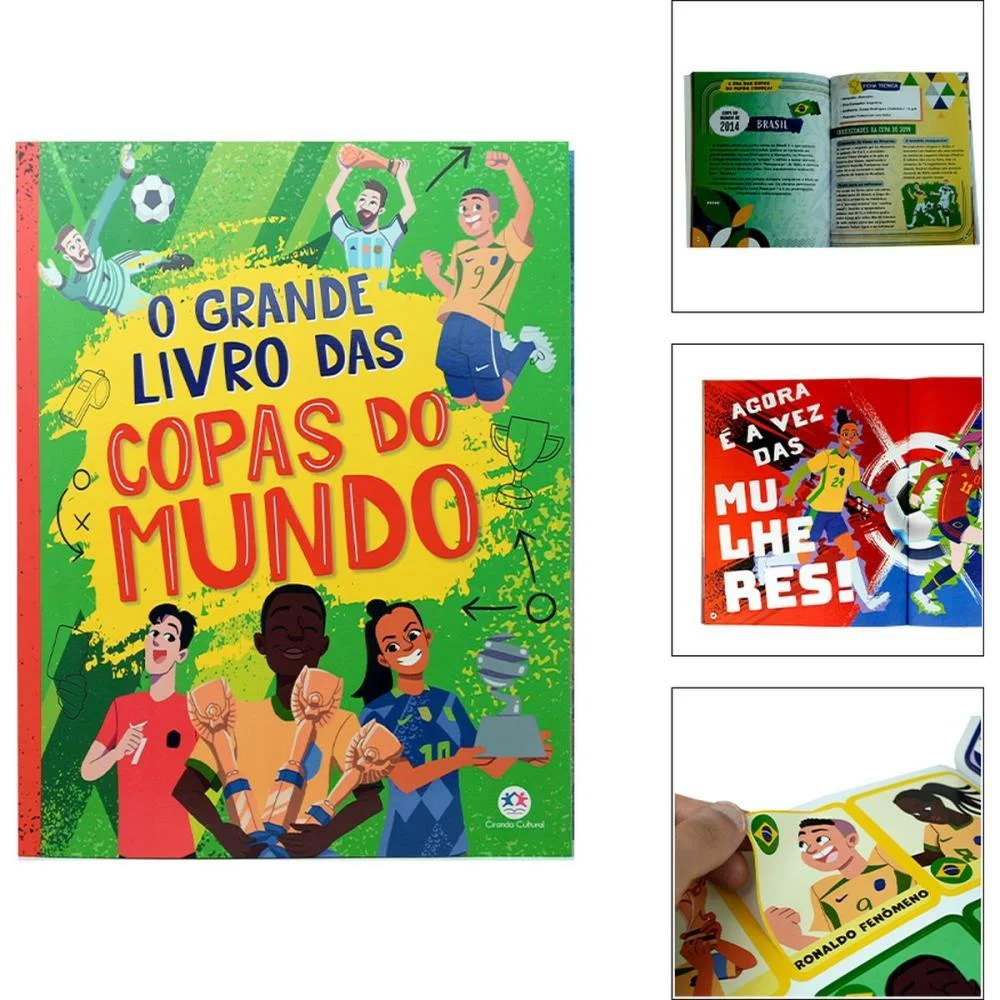 Copa Do Mundo Livro Das Copas Do Mundo C/Ade Magic Kids (Unidade) - imagem 6