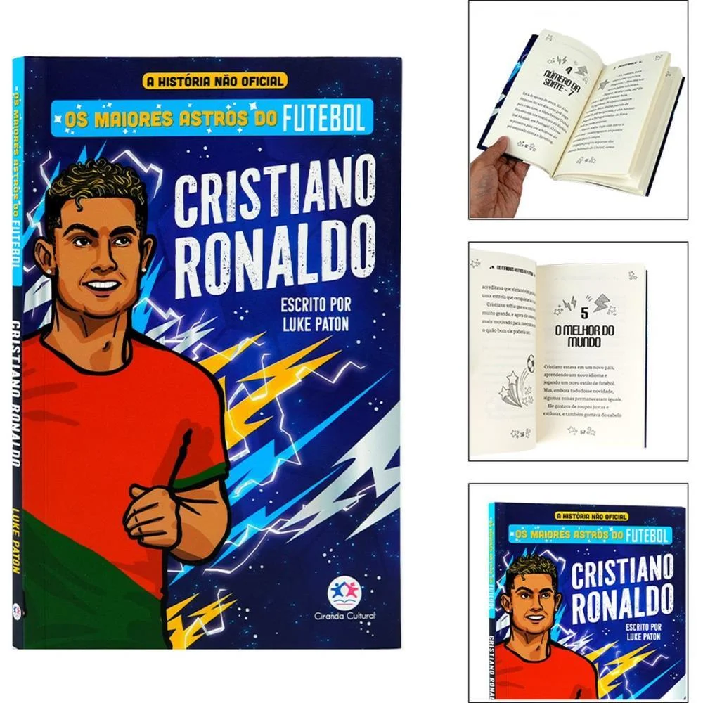 Copa Do Mundo Livro Astros Cristiano Ronaldo Magic Kids (Unidade) - imagem 6