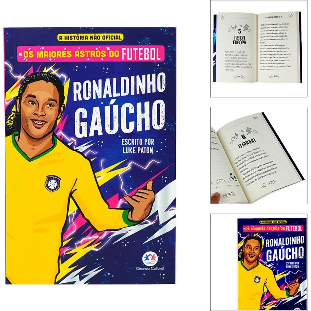 Copa Do Mundo Livro Astros Ronaldinho Gaucho Magic Kids (Unidade) - imagem 6