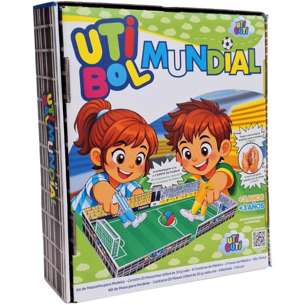 Copa Do Mundo Kit Jogo Massinha Utibol 8Pcs Canson (Unidade) - imagem 5