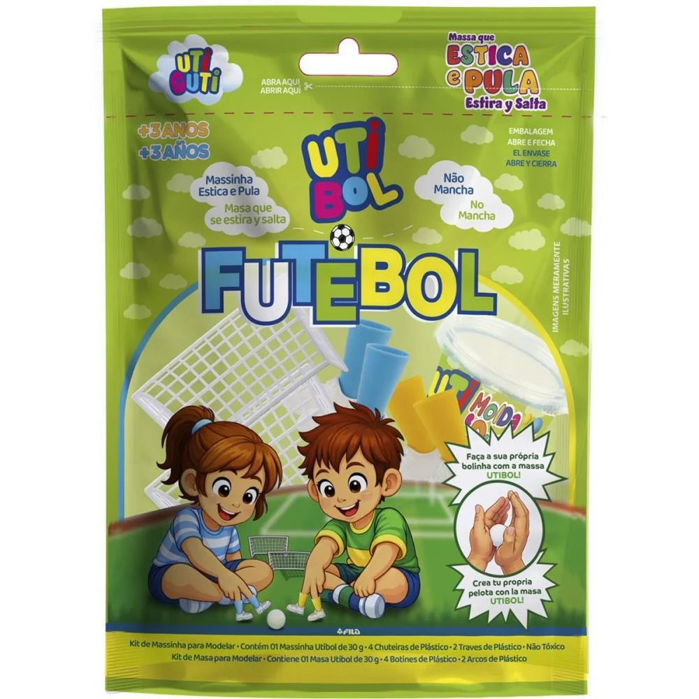 Copa Do Mundo Kit Jogo Massinha Utibol 4Pcs Canson (Unidade) - imagem 3