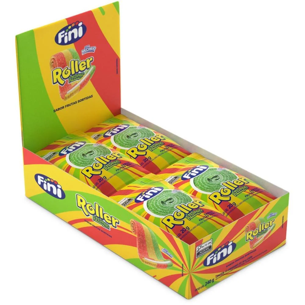 Doce Tiras Roller Frutas Citricas20 Fini (Dp.c/12) - imagem 3