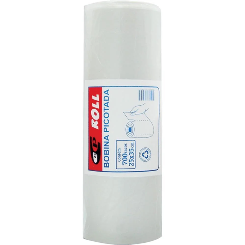 Saco Plastico Em Bobina 25X35 Picotada 2Kg. C/700Unid Central Plast (Bobina) - imagem 2
