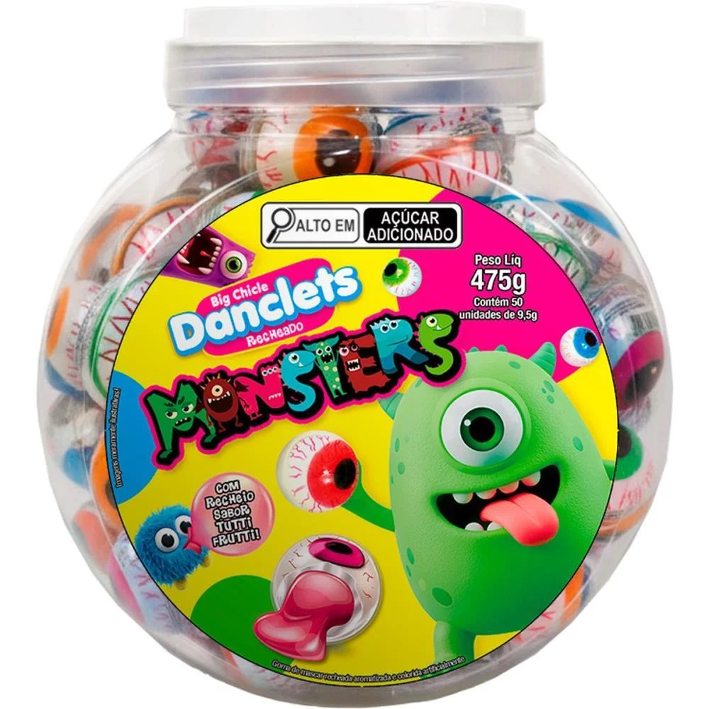 Doce Danclets Monsters C/Recheio (S Danilla Foods (Pote-50) - imagem 2