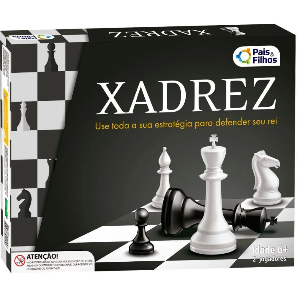 Jogo De Xadrez Rei Tamanho Real 5,4Cm Pais E Filhos (Unidade) - imagem 3