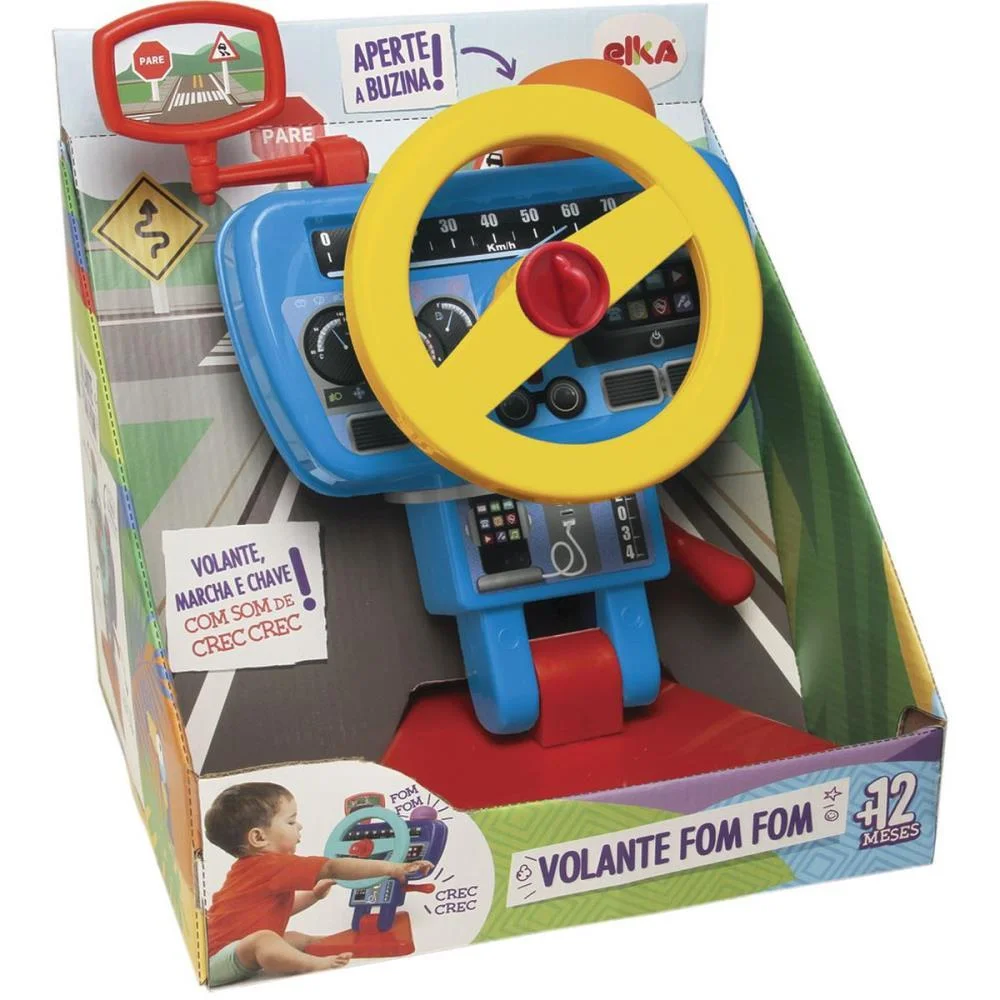 Brinquedo Para Bebe Volante Fom Fom Elka (Unidade) - imagem 4