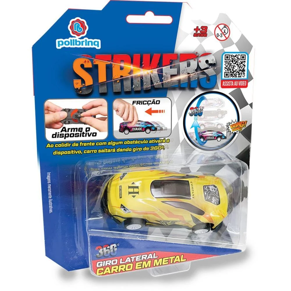 Carrinho A Friccao Strikers Colec.em Metal (S) Polibrinq - imagem 6