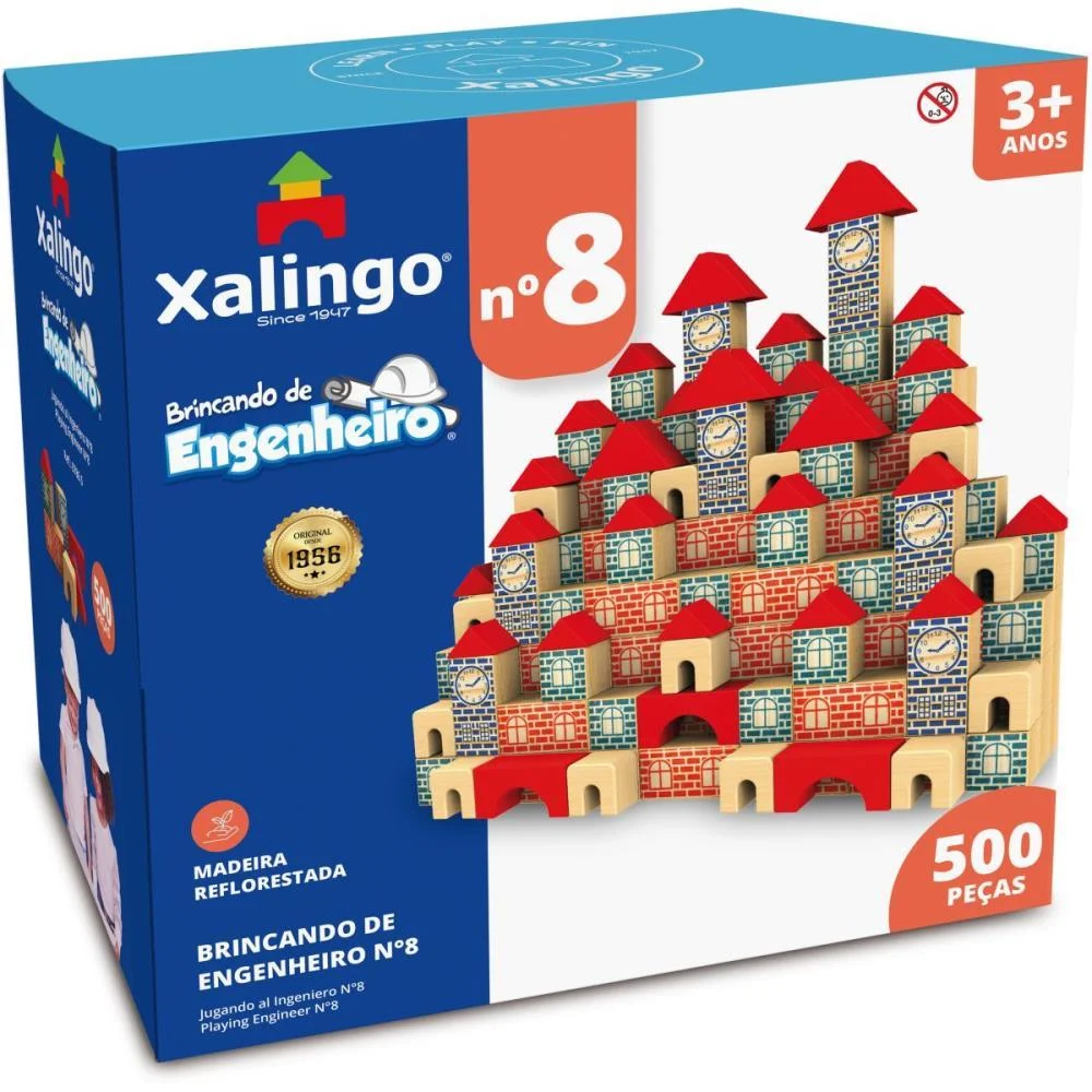 Brinquedo Para Montar Brincando De Engenheiro-8 500P Xalingo (Unidade) - imagem 3
