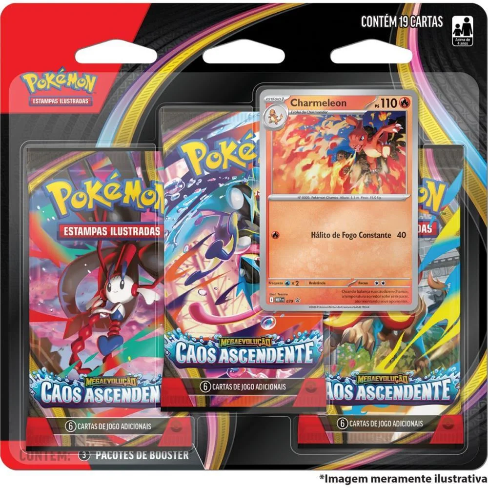 Jogo De Cartas Pokemon Me04 Caos Ascendente Copag (Bl.c/03) - imagem 2