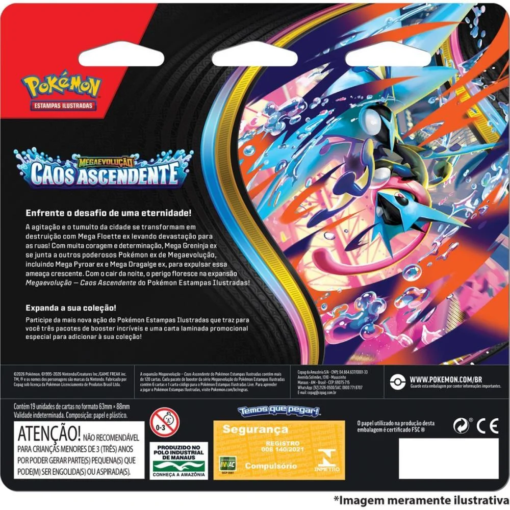 Jogo De Cartas Pokemon Me04 Caos Ascendente Copag (Bl.c/03) - imagem 4