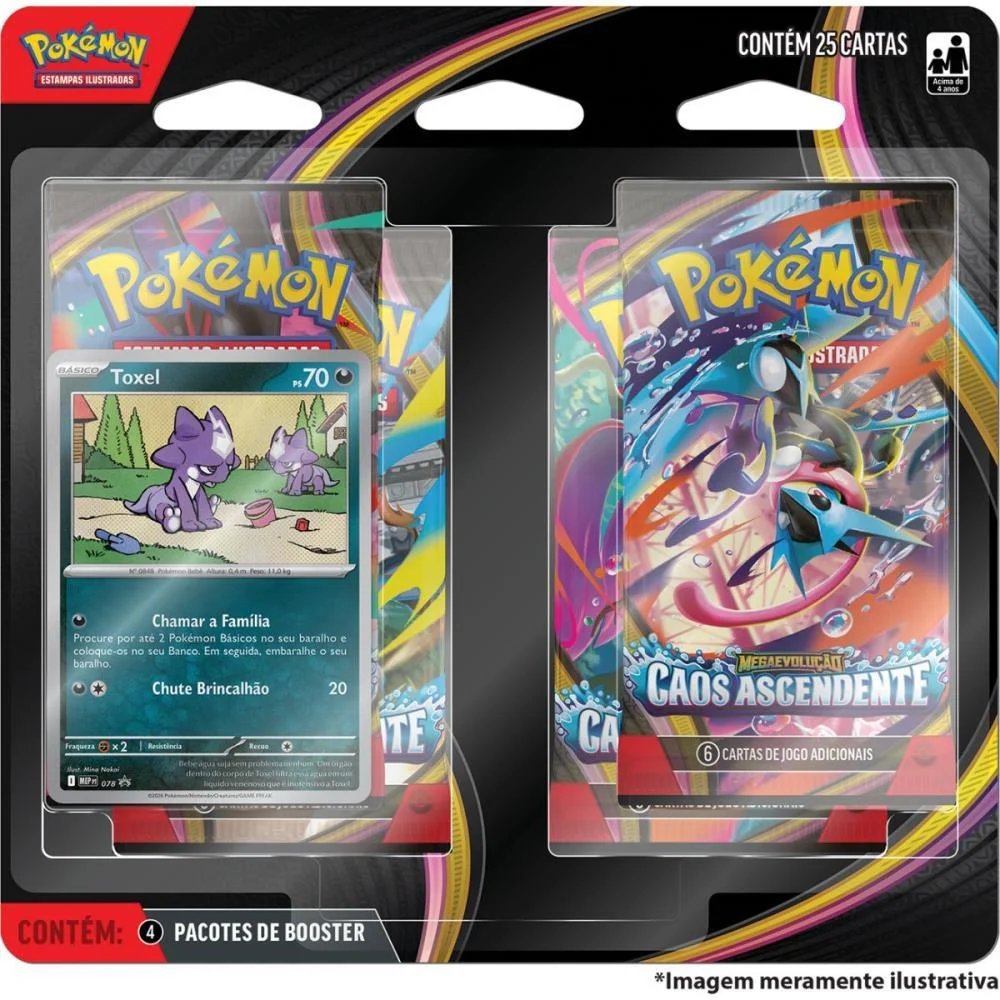 Jogo De Cartas Pokemon Me04 Caos Ascendente Copag (Bl.c/04) - imagem 3