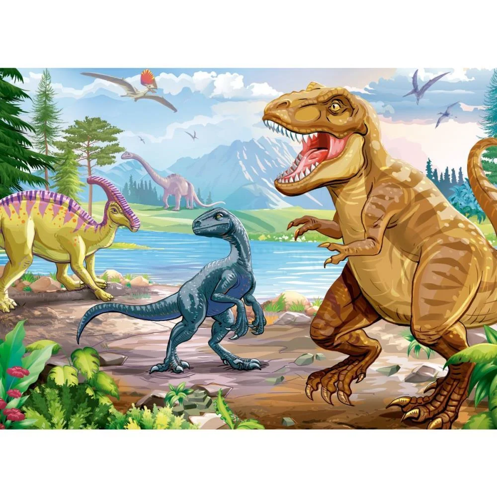 Quebra-Cabeca Cartonado T-Rex 60 Pecas Grow (Unidade) - imagem 4
