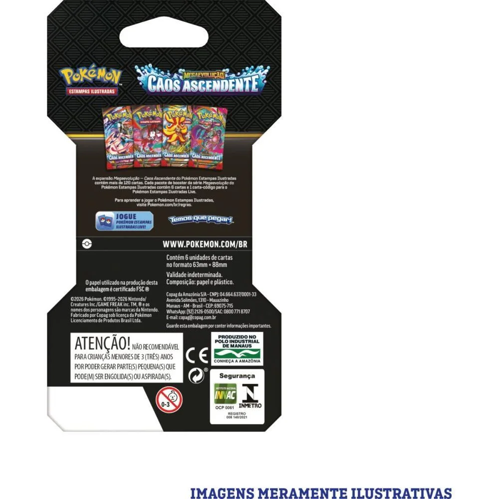 Jogo De Cartas Pokemon Me04 Caos Ascendente Copag (Dp.c/24) - imagem 4