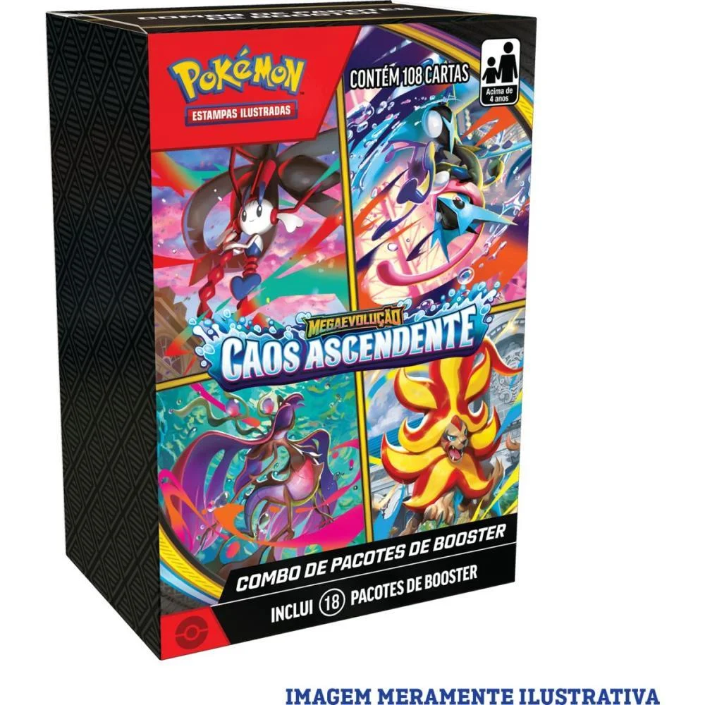 Jogo De Cartas Pokemon Me04 Caos Ascendente Copag (Dp.c/18) - imagem 2