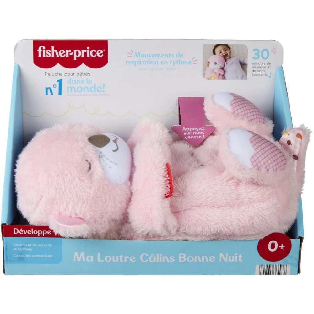 Fisher-Price Newborn Toys Lontra Hora De Dormir Rosa Mattel (Unidade) - imagem 2
