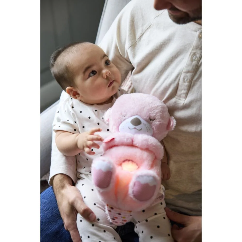 Fisher-Price Newborn Toys Lontra Hora De Dormir Rosa Mattel (Unidade) - imagem 3
