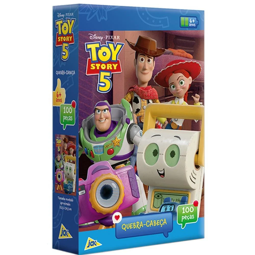 Quebra-Cabeca Cartonado Toy Story 5 100Pcs Toyster (Unidade) - imagem 3