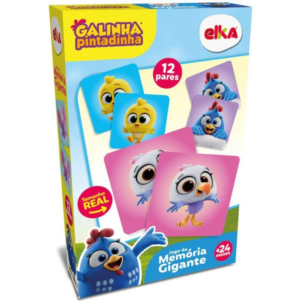 Jogo Da Memoria Galinha Pintadinha 24Pcs Elka (Unidade) - imagem 5
