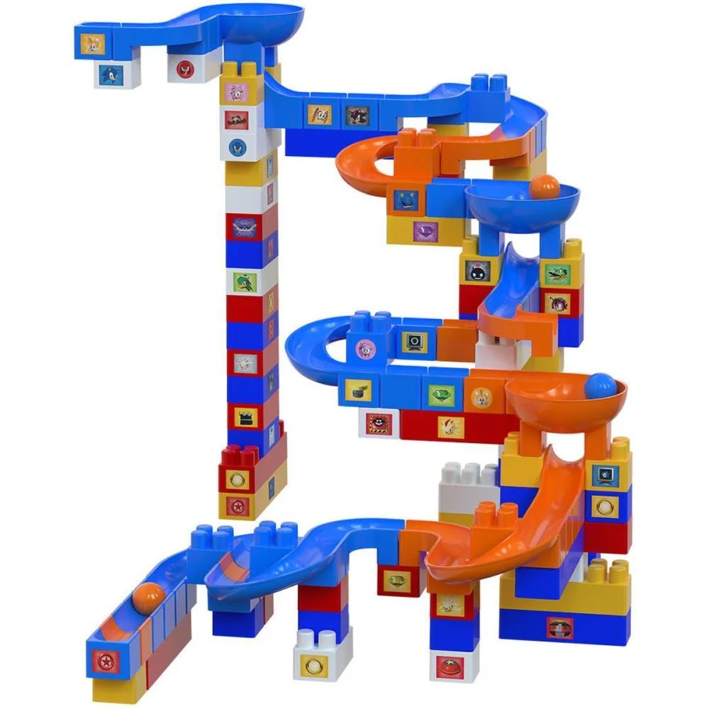 Brinquedo Para Montar Sonic Rampa Divertida 100Pcs Ggb Plast (Unidade) - imagem 4