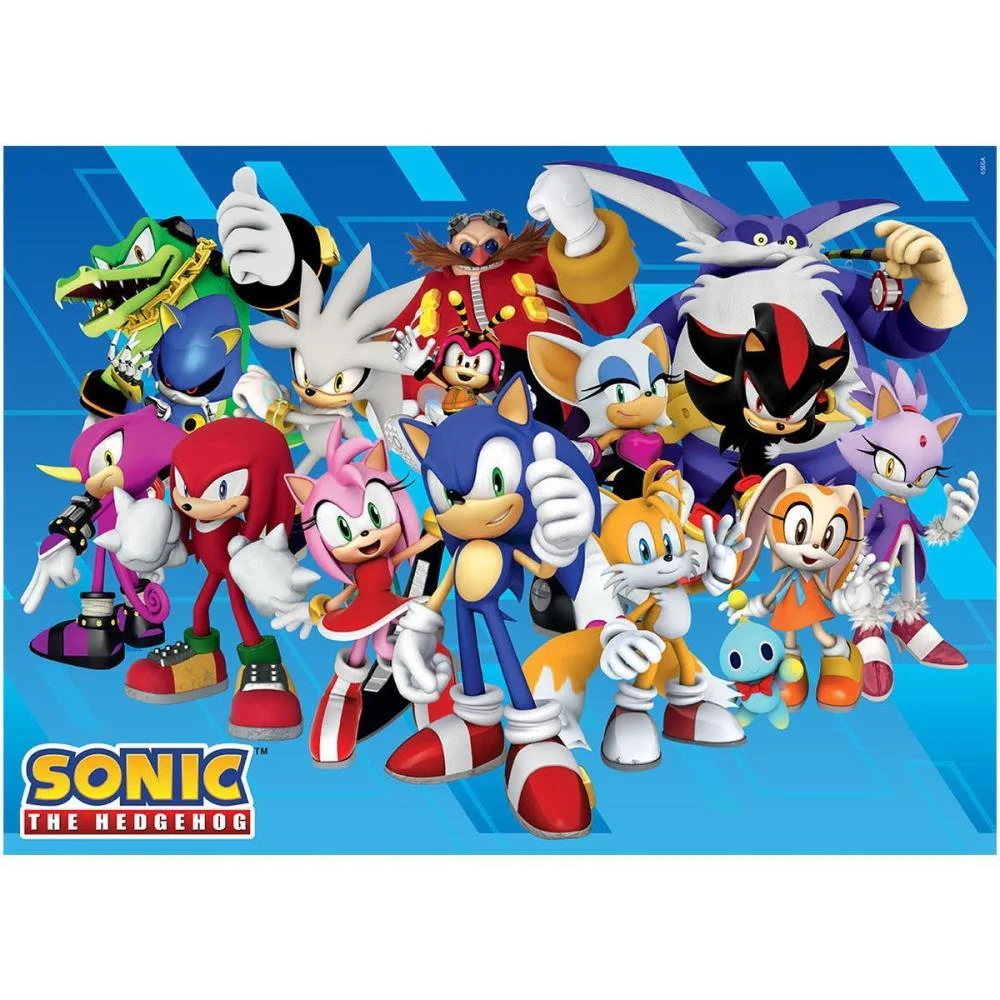Quebra-Cabeca Cartonado Sonic 200 Pecas Ggb Plast (Unidade) - imagem 2