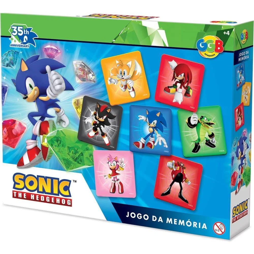 Jogo Da Memoria Sonic 48 Pecas Ggb Plast (Unidade) - imagem 5