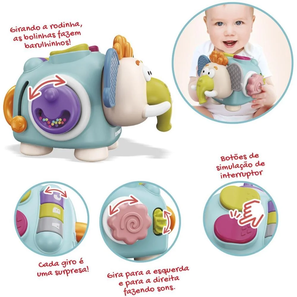 Brinquedo Para Bebe Baby Mamute Sensorial Maral (Unidade) - imagem 5