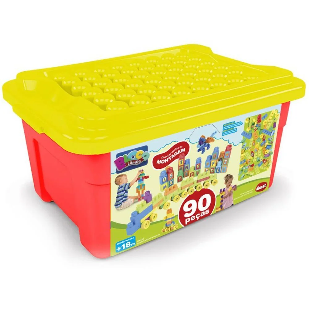 Brinquedo Para Montar Super Caixa Divertida Iii 90Pc Dismat (Unidade) - imagem 2