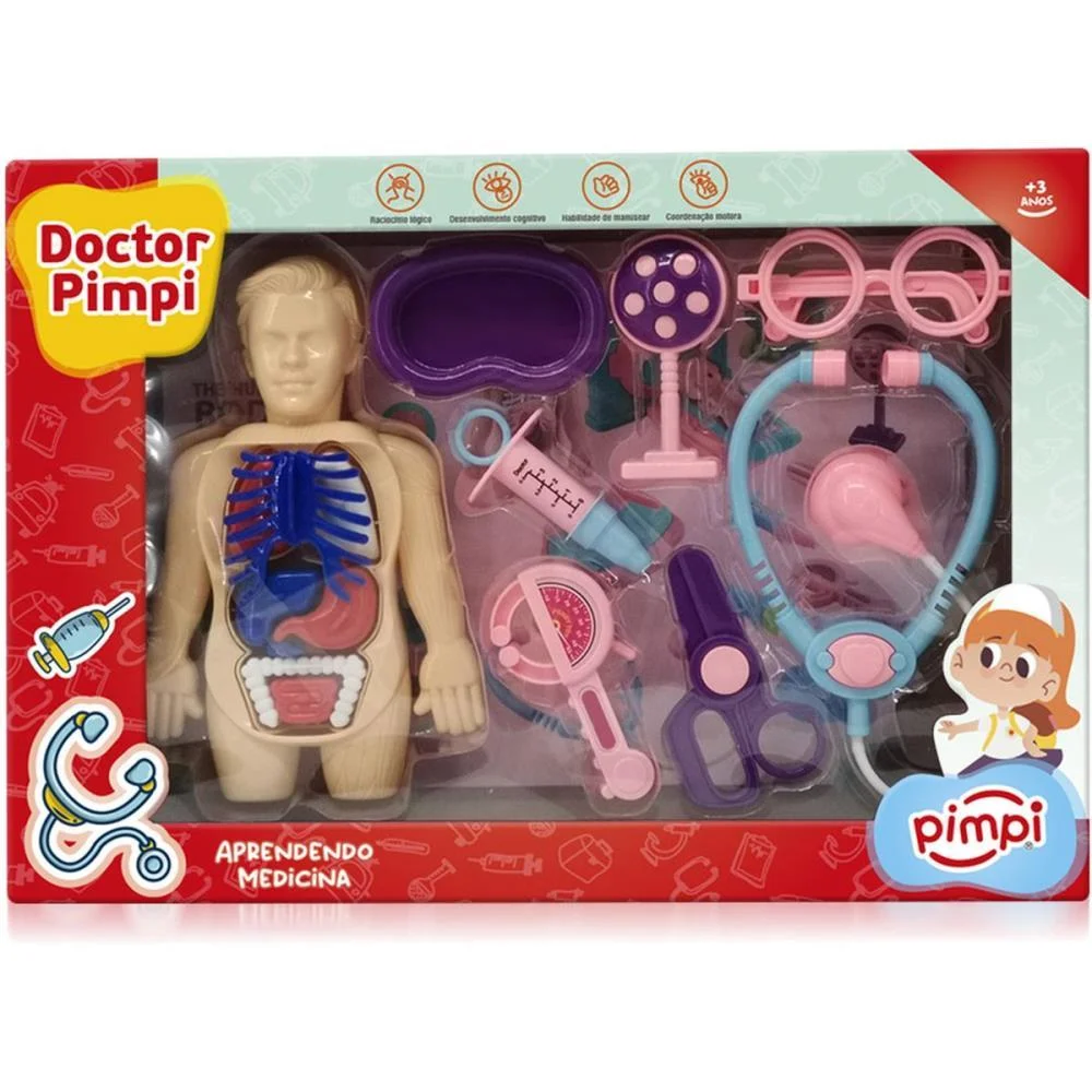 Brincando De Profissoes Doctor Pimpi Corpo Humano Maral (Unidade) - imagem 4