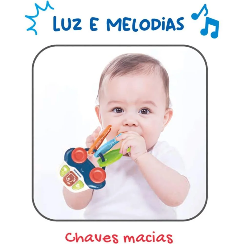 Brinquedo Para Bebe Music Car C/Luz/Som/Mordedor Maral (Unidade) - imagem 5