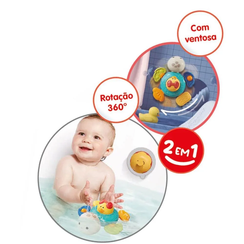 Brinquedo Para Bebe Tartuguita 2 Em 1 Maral (Unidade) - imagem 5