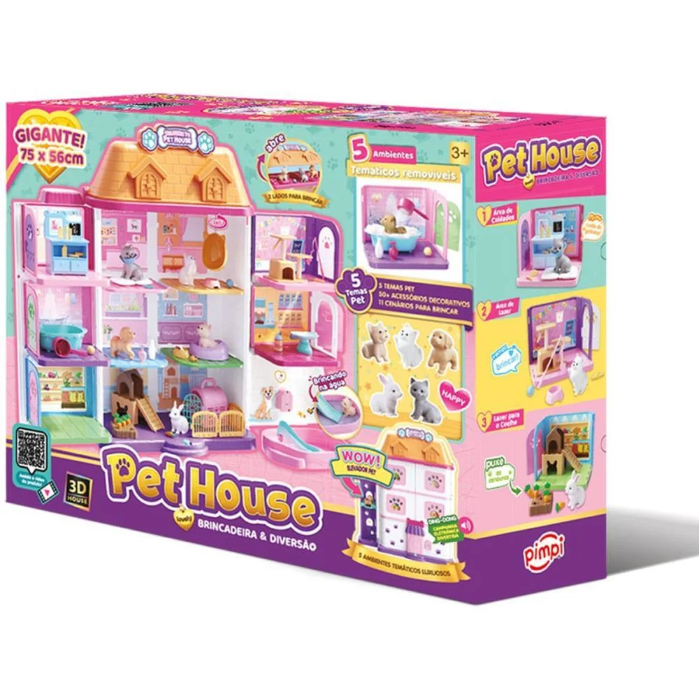 Brincando De Casinha Pet House Completa 75X56Cm Maral (Unidade) - imagem 4